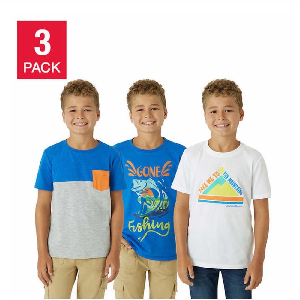 Eddie Bauer Youth 3-pack Tee